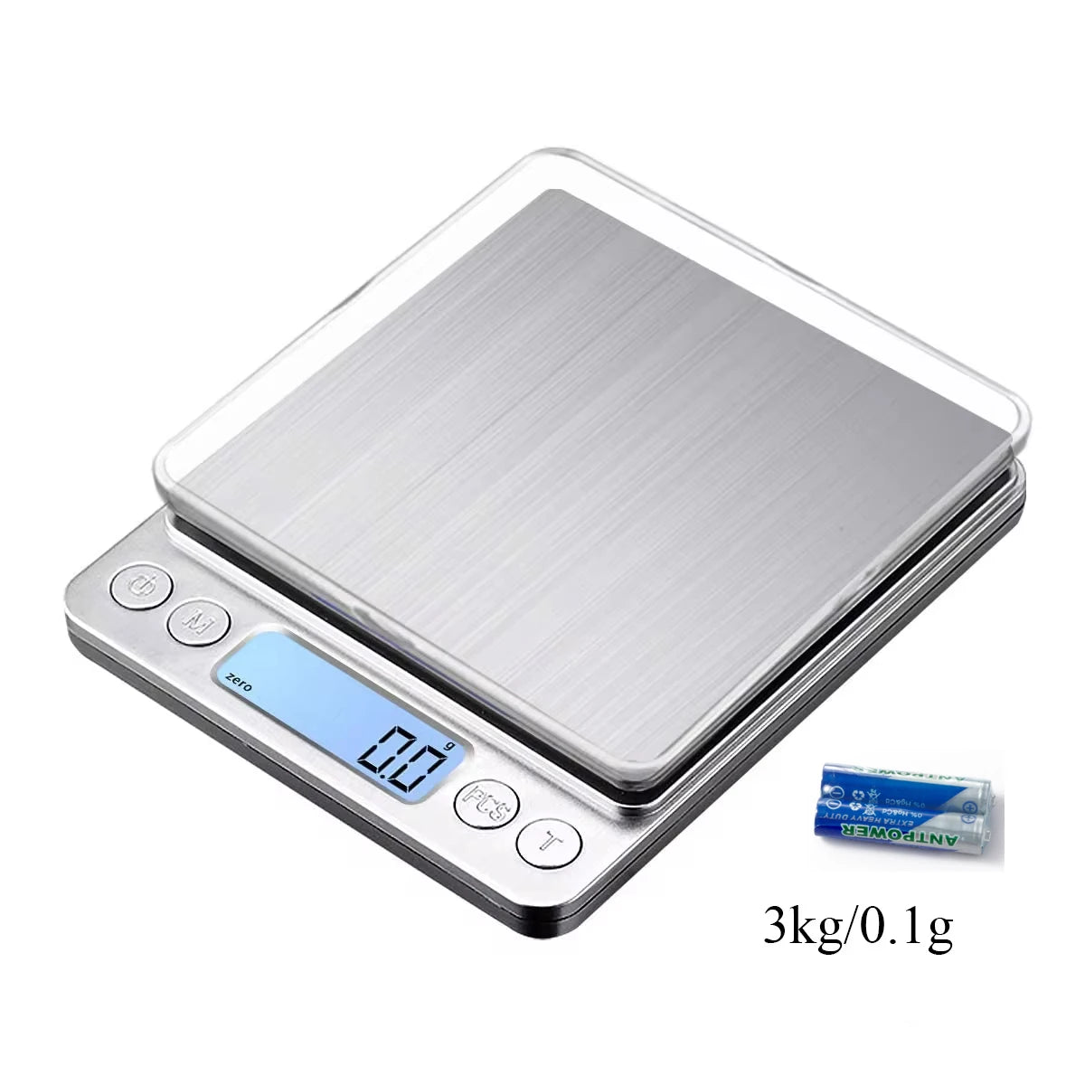 Digital Kitchen Scale 3000g/ 0.1g Small Jewelry Scale Food Scales Digital Weight Gram and Oz Digital Gram Scale with LCD/ Tare